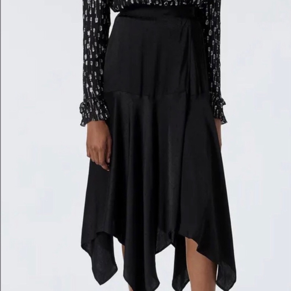 The Kooples Star Print Black Skirt